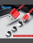 Elough El360 kabel magnetyczny do telefonu iPhone Samsung Xiaomi Huawei kabel Micro USB ładowania telefonu komórkowego magnes ła