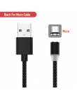 2 M kabel magnetyczny pleciony typ diody LED C Micro USB magnetyczny kabel usb do ładowania dla Apple iphone X 7 8 6 xs Max XR S