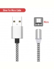 2 M kabel magnetyczny pleciony typ diody LED C Micro USB magnetyczny kabel usb do ładowania dla Apple iphone X 7 8 6 xs Max XR S