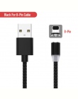 2 M kabel magnetyczny pleciony typ diody LED C Micro USB magnetyczny kabel usb do ładowania dla Apple iphone X 7 8 6 xs Max XR S