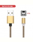 2 M kabel magnetyczny pleciony typ diody LED C Micro USB magnetyczny kabel usb do ładowania dla Apple iphone X 7 8 6 xs Max XR S