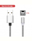 2 M kabel magnetyczny pleciony typ diody LED C Micro USB magnetyczny kabel usb do ładowania dla Apple iphone X 7 8 6 xs Max XR S