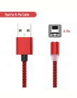 2 M kabel magnetyczny pleciony typ diody LED C Micro USB magnetyczny kabel usb do ładowania dla Apple iphone X 7 8 6 xs Max XR S