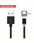 2 M kabel magnetyczny pleciony typ diody LED C Micro USB magnetyczny kabel usb do ładowania dla Apple iphone X 7 8 6 xs Max XR S