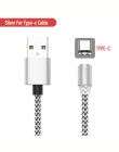 2 M kabel magnetyczny pleciony typ diody LED C Micro USB magnetyczny kabel usb do ładowania dla Apple iphone X 7 8 6 xs Max XR S