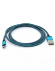 Kabel Micro USB 1 M USB 2.0 Nylon pleciony telefon komórkowy ładowarka USB do telefonu kabel do Samsung xiaomi LG Huawei kable M