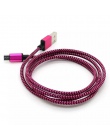 Kabel Micro USB 1 M USB 2.0 Nylon pleciony telefon komórkowy ładowarka USB do telefonu kabel do Samsung xiaomi LG Huawei kable M