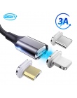 IPSKY magnetyczny ładowarka kabel dla Iphone piorun XR Micro USB kabel USB C Microusb typu c kabel magnetyczny 3A szybko do łado