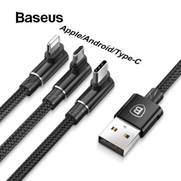 Baseus 3 w 1 Micro kabel USB typu C do USB-C telefon komórkowy kabel typu C do Samsung Galaxy s9 S8 Plus ładowarka kabel dla iPh