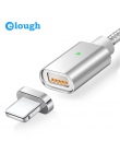 Elough E04 magnetyczny ładowarka kabel dla iPhone 5 5S 6 6 s 7 Plus telefony szybkie ładowanie Max 2.4A Nylon magnes ładowarka k