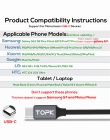 TOPK D-Line2 kabel USB typu C, napięcia i prądu typu C szybkie ładowanie danych synchronizacja USB-C kabel do Xiaomi A1 Samsung 