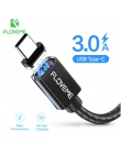 FLOVEME kabel magnetyczny USB C do Samsung S9 S8 uwaga 9 8 3A szybka ładowarka magnetyczna 1 M USB typu C kabel do Xiaomi Redmi 