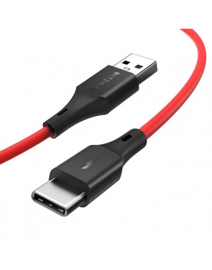 BlitzWolf 2 w 1 3A USB typu C szybki kabel danych do ładowania 3ft/0.9 m dla Oneplus 6 dla Xiaomi mi8 Mix dla Huawei USB ładowar