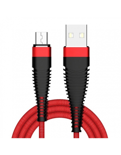 Przelot nad kabel Micro USB bardzo trwały ładowarka USB do ładowania 1 M telefonu komórkowego szybka ładowarka przewodowa dla Xi