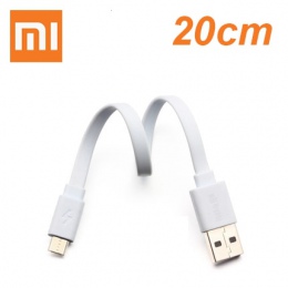 Oryginalny Powerbank xiaomi kabel 20 CM Micro USB szybka kabel danych do ładowania dla banku mocy kabel krótki kabel do telefonu