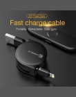 CAFELE 1 m chowany kabel dla iPhone X X Xs Max 8 7 6 ipad szybkie ładowanie płaski kabel USB ładowarka kabel do synchronizacji d