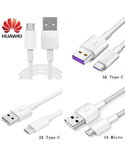 100% oryginalny HUAWEI Micro USB typu c Super szybkie ładowanie linii do P10 Lite p20/P8 Lite/ p7 Mate 10 20 Honor 5x 5a 5c 6x