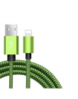 20 cm 1 m 2 m 3 m danych szybka ładowarka USB kabel dla iPhone Xs Max XR X 10 8 7 6 s 6 s Plus 5 5S SE iPad Nylon ładowania poch