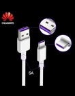 Huawei Supercharge typu C kabel P30 Pro P 20 p 10 mate10 p9 P9 Plus 5A szybka ładowarka ładowania USB 2.0 typu C 100% oryginalny