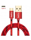 TOPK oryginalny 1 M 2 m 3 m kabel USB typu C transmisji danych i ładowania USB typu C dla Xiaomi 4C/OnePlus 2/Nokia N1/MacBookd