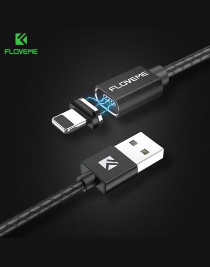 FLOVEME magnetyczny kabel USB dla iPhone 6 Xiaomi Redmi 4X Micro USB typu C do kabla USB 3A 1 M magnes ładowarka cabo