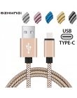 2.4A USB typu C ładowarka baterii do telefonu drut nylonowy do Samsung galaxy S9 S8 A8 2018 A7 A5 A3 2017 A720F A520F sharp Aquo