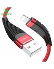 FLOVEME kabel USB do telefonu iPhone Xr Xs X 7 8 Plus 6 6 s 5S se 1 M/2 M o wysokiej wytrzymałości 2A szybkie ładowanie komórkow