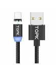 TOPK najnowszy ulepszony kabel magnetyczny szybkie ładowanie USB typu C i kabel Micro USB kabel do synchronizacji danych dla iPh