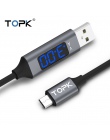 TOPK D-Line2 kabel Micro USB napięcia i prądu synchronizacja danych USB kabel do Samsung Xiaomi Huawei kabel Microusb