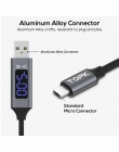 TOPK D-Line2 kabel Micro USB napięcia i prądu synchronizacja danych USB kabel do Samsung Xiaomi Huawei kabel Microusb