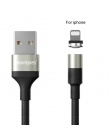 GARAS magnetyczny kabel USB dla iPhone/Micro USB i typu C & 3A szybkie ładowanie ładowarka kabel do transmisji danych QC3.0 dla 