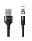 GARAS magnetyczny kabel USB dla iPhone/Micro USB i typu C & 3A szybkie ładowanie ładowarka kabel do transmisji danych QC3.0 dla 