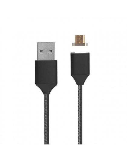 Kabel Micro USB kabel magnetyczny 1 M szybkie ładowanie Nylon pleciony telefon data kable dla Huawei Samsung Xiaomi telefonu kom
