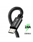 Kabel Micro USB do ładowania, Udilis pleciony Heavy Duty mikro szybka ładowarka USB kabel przewód do ładowania do Samsung xiaomi