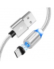 Arvin kabel magnetyczny Micro USB typu C ładowarka szybkiego ładowania dla iPhone XS X XR 8 7 Samsung S8 magnes z systemem Andro