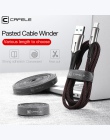 Cafele uchwyt na kabel organizator kabel USB Winder dla iPhone Micro typu C wklejony darmowa długość klips do kabla biuro pulpit