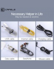 Cafele uchwyt na kabel organizator kabel USB Winder dla iPhone Micro typu C wklejony darmowa długość klips do kabla biuro pulpit