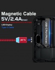 OLAF magnetyczny kabel USB przewód do iPhone'a 7 8 Plus X XR XS Max oświetlenie LED Micro USB typu C kabel do Samsung S8 s9 plus