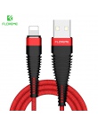 FLOVEME o wysokiej wytrzymałości kabel USB do iphone'a, 5 V/2A do ładowania danych synchronizacji 1 m 2 m pleciony telefon kabel
