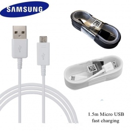 Oryginalny Samsung 1.5 M USB mikro szybka kabel danych do ładowania do Samsung Galaxy uwaga 4 5 S6 S6 krawędzi s6 krawędzi + s7 