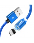 OLAF 1 M magnetyczny kabel ładowania, kabel Micro USB do iPhone XR XS Max X magnes ładowarka kabel USB typu C ładowania LED prze