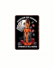 Zimne piwo płytki nazębnej Retro metalowa plakietka emaliowana Jack whisky Jim Beam plakat Bar Pub kasyno płytki dekoracyjne Wal