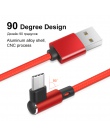 Coolreall kabel USB typu C 90 stopni szybkie ładowanie usb c kabel do Xiaomi A2 Huawei samsung samsung S10 S9 S8 danych kabel