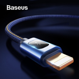 Baseus 1 m Denim kabel USB do telefonu iPhone xs max xr ładowarka Adapter Cabo USB 2.4A szybki kabel do ładowania dla iPhone X 8