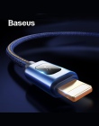 Baseus 1 m Denim kabel USB do telefonu iPhone xs max xr ładowarka Adapter Cabo USB 2.4A szybki kabel do ładowania dla iPhone X 8