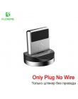 FLOVEME 1 M 2 M LED magnetyczny kabel USB Micro USB/typ C/dla Apple iPhone X XS Max kabel magnetyczny do ładowania do Samsung Xi