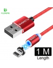 FLOVEME 1 M 2 M LED magnetyczny kabel USB Micro USB/typ C/dla Apple iPhone X XS Max kabel magnetyczny do ładowania do Samsung Xi