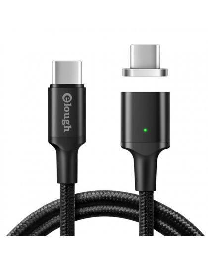 Elough 20 V 5A USB typu C kabel magnetyczny dla nowego Macbook Huawei Matebook na laptopa Xiaomi telefon komórkowy szybkie ładow