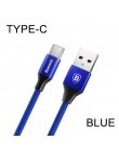 Baseus kabel USB typu C do Samsung Galaxy Note8 S8 S9 Plus telefon komórkowy szybki kabel do ładowania 3A typu C kabel USB dla O