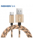 NOHON USB typu C kabel ładowania do Samsunga S8 S9 szybkie ładowanie danych przewód dla Huawei P10 P20 Pro Xiaomi Mi8 6 telefon 